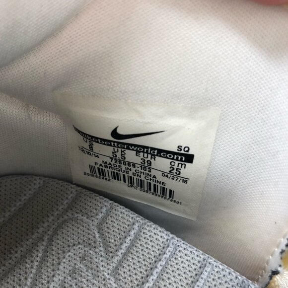 RARE Nike Dunk Sky Hi 2.0 Grey White Mesh Hidden Wedge Lace-up Sneaker Shoes - Picture 11 of 16